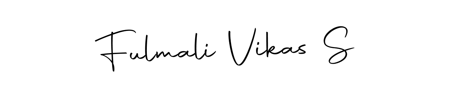 This is the best signature style for the Fulmali Vikas S name. Also you like these signature font (Autography-DOLnW). Mix name signature. Fulmali Vikas S signature style 10 images and pictures png