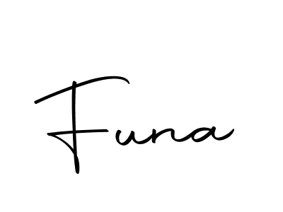 Design your own signature with our free online signature maker. With this signature software, you can create a handwritten (Autography-DOLnW) signature for name Funa. Funa signature style 10 images and pictures png