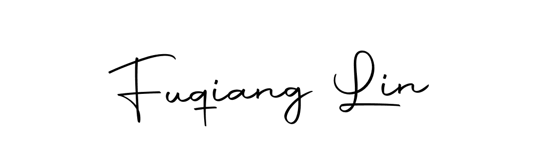 You should practise on your own different ways (Autography-DOLnW) to write your name (Fuqiang Lin) in signature. don't let someone else do it for you. Fuqiang Lin signature style 10 images and pictures png