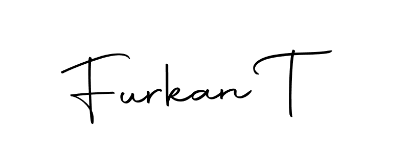 Use a signature maker to create a handwritten signature online. With this signature software, you can design (Autography-DOLnW) your own signature for name Furkan T. Furkan T signature style 10 images and pictures png