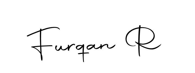 Use a signature maker to create a handwritten signature online. With this signature software, you can design (Autography-DOLnW) your own signature for name Furqan R. Furqan R signature style 10 images and pictures png