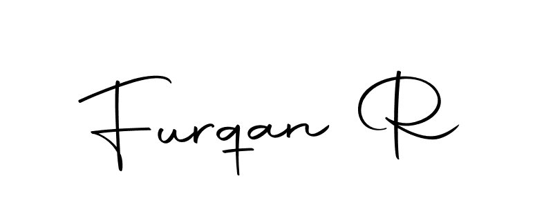 Use a signature maker to create a handwritten signature online. With this signature software, you can design (Autography-DOLnW) your own signature for name Furqan R. Furqan R signature style 10 images and pictures png