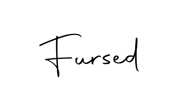 Design your own signature with our free online signature maker. With this signature software, you can create a handwritten (Autography-DOLnW) signature for name Fursed. Fursed signature style 10 images and pictures png