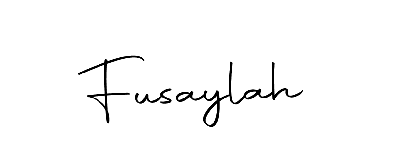 Make a beautiful signature design for name Fusaylah. Use this online signature maker to create a handwritten signature for free. Fusaylah signature style 10 images and pictures png