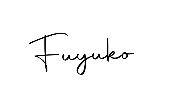 Use a signature maker to create a handwritten signature online. With this signature software, you can design (Autography-DOLnW) your own signature for name Fuyuko. Fuyuko signature style 10 images and pictures png