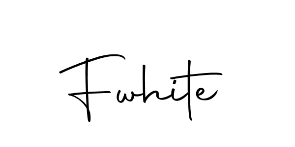Design your own signature with our free online signature maker. With this signature software, you can create a handwritten (Autography-DOLnW) signature for name Fwhite. Fwhite signature style 10 images and pictures png