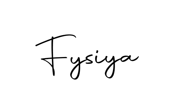 Make a beautiful signature design for name Fysiya. With this signature (Autography-DOLnW) style, you can create a handwritten signature for free. Fysiya signature style 10 images and pictures png