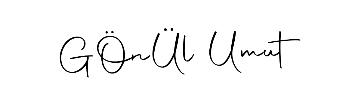 Create a beautiful signature design for name GÖnÜl Umut. With this signature (Autography-DOLnW) fonts, you can make a handwritten signature for free. GÖnÜl Umut signature style 10 images and pictures png