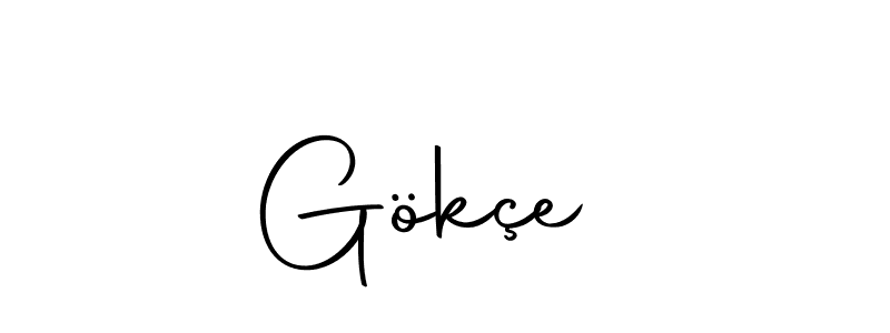 Design your own signature with our free online signature maker. With this signature software, you can create a handwritten (Autography-DOLnW) signature for name Gökçe . Gökçe  signature style 10 images and pictures png