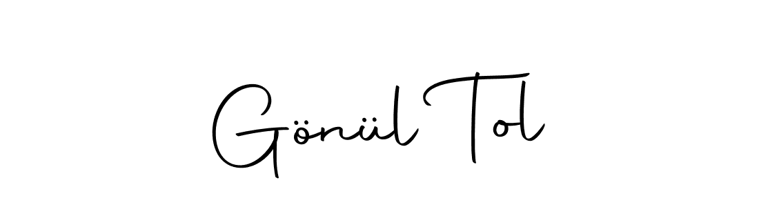 Gönül Tol stylish signature style. Best Handwritten Sign (Autography-DOLnW) for my name. Handwritten Signature Collection Ideas for my name Gönül Tol. Gönül Tol signature style 10 images and pictures png