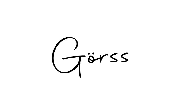 How to make Görss name signature. Use Autography-DOLnW style for creating short signs online. This is the latest handwritten sign. Görss signature style 10 images and pictures png