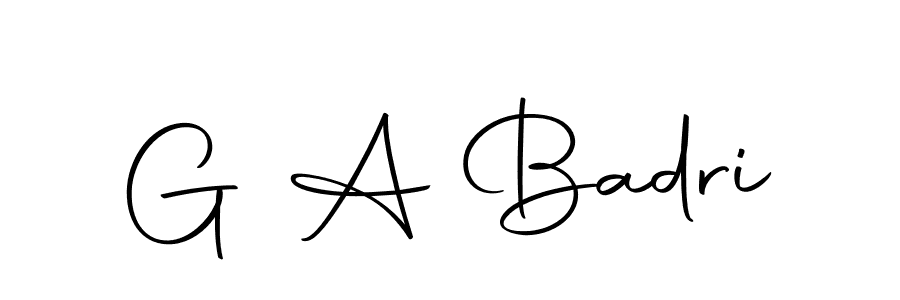 How to Draw G A Badri signature style? Autography-DOLnW is a latest design signature styles for name G A Badri. G A Badri signature style 10 images and pictures png