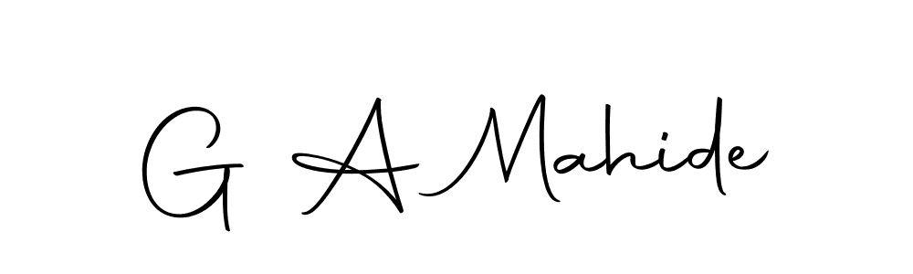 The best way (Autography-DOLnW) to make a short signature is to pick only two or three words in your name. The name G A Mahide include a total of six letters. For converting this name. G A Mahide signature style 10 images and pictures png