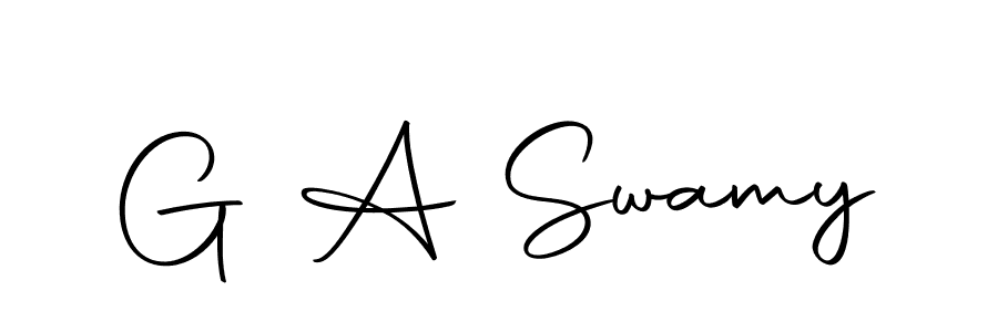 How to make G A Swamy name signature. Use Autography-DOLnW style for creating short signs online. This is the latest handwritten sign. G A Swamy signature style 10 images and pictures png