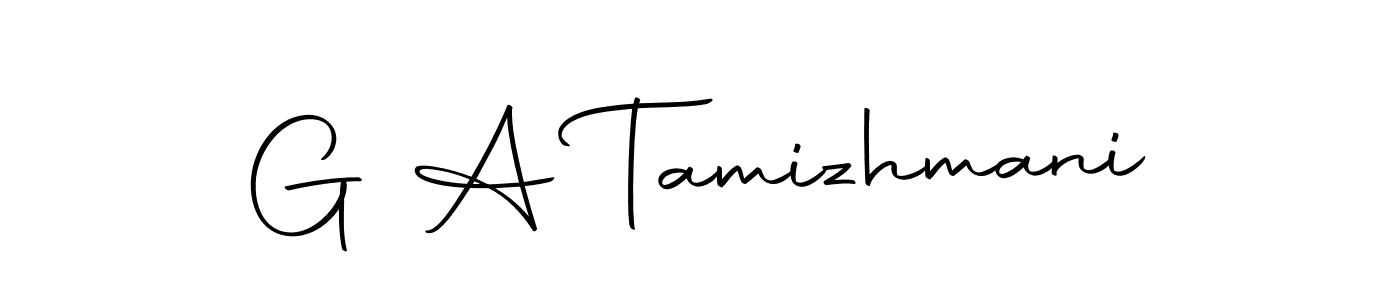 Create a beautiful signature design for name G A Tamizhmani. With this signature (Autography-DOLnW) fonts, you can make a handwritten signature for free. G A Tamizhmani signature style 10 images and pictures png