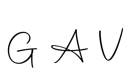 Design your own signature with our free online signature maker. With this signature software, you can create a handwritten (Autography-DOLnW) signature for name G A V. G A V signature style 10 images and pictures png