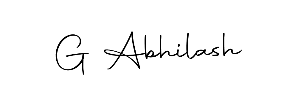 Use a signature maker to create a handwritten signature online. With this signature software, you can design (Autography-DOLnW) your own signature for name G Abhilash. G Abhilash signature style 10 images and pictures png