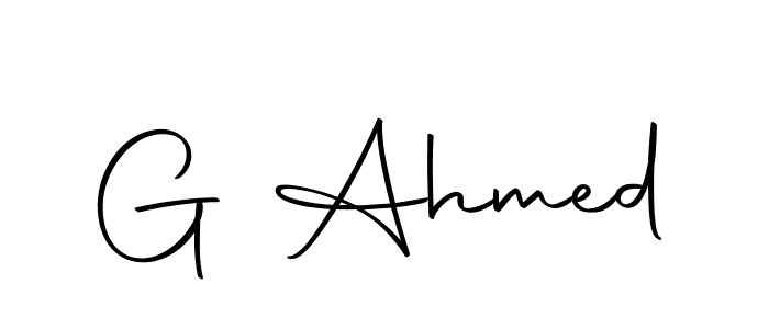The best way (Autography-DOLnW) to make a short signature is to pick only two or three words in your name. The name G Ahmed include a total of six letters. For converting this name. G Ahmed signature style 10 images and pictures png
