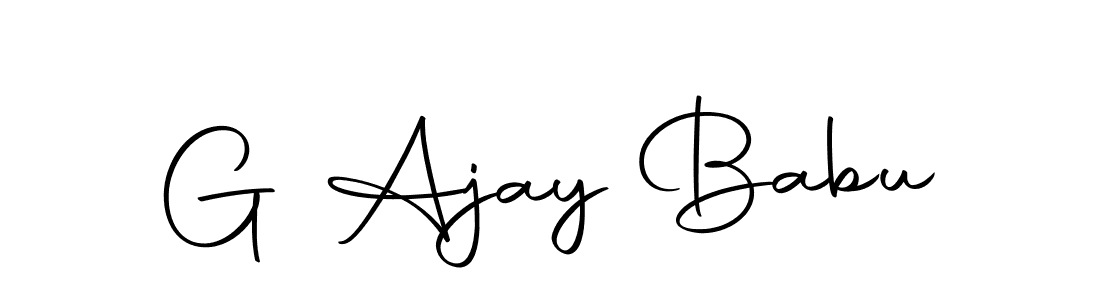 Make a beautiful signature design for name G Ajay Babu. With this signature (Autography-DOLnW) style, you can create a handwritten signature for free. G Ajay Babu signature style 10 images and pictures png