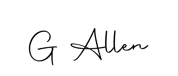 You should practise on your own different ways (Autography-DOLnW) to write your name (G Allen) in signature. don't let someone else do it for you. G Allen signature style 10 images and pictures png