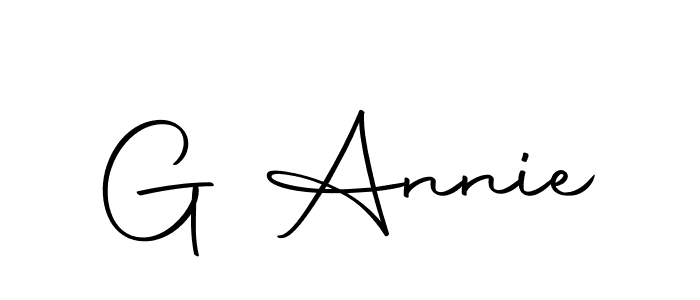 How to make G Annie signature? Autography-DOLnW is a professional autograph style. Create handwritten signature for G Annie name. G Annie signature style 10 images and pictures png