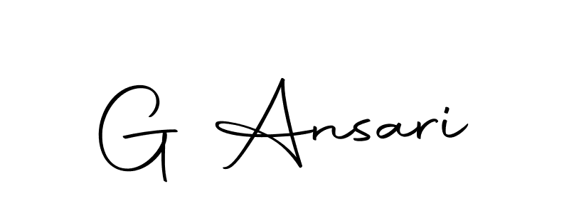 Make a beautiful signature design for name G Ansari. With this signature (Autography-DOLnW) style, you can create a handwritten signature for free. G Ansari signature style 10 images and pictures png