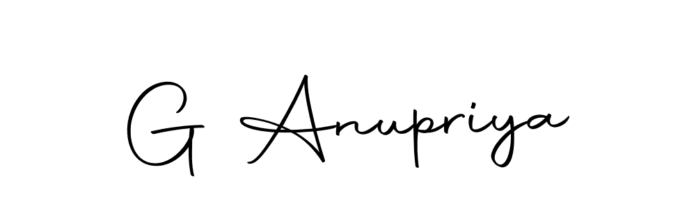 Use a signature maker to create a handwritten signature online. With this signature software, you can design (Autography-DOLnW) your own signature for name G Anupriya. G Anupriya signature style 10 images and pictures png