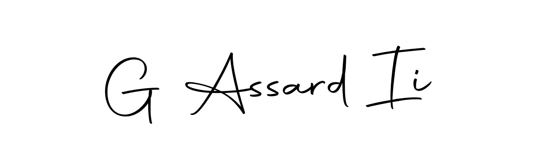 Make a short G Assard Ii signature style. Manage your documents anywhere anytime using Autography-DOLnW. Create and add eSignatures, submit forms, share and send files easily. G Assard Ii signature style 10 images and pictures png