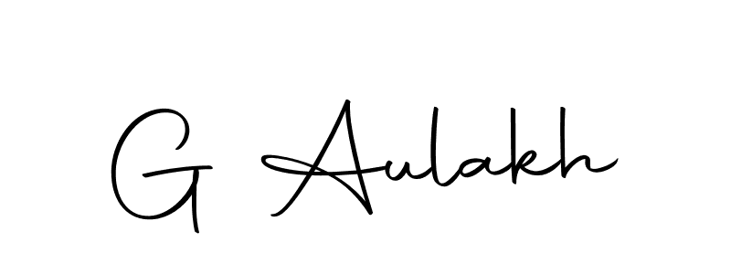 Create a beautiful signature design for name G Aulakh. With this signature (Autography-DOLnW) fonts, you can make a handwritten signature for free. G Aulakh signature style 10 images and pictures png