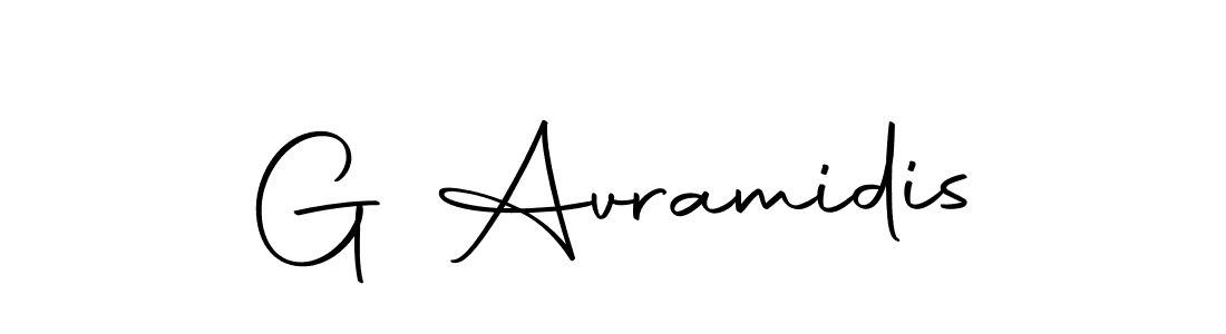 Create a beautiful signature design for name G Avramidis. With this signature (Autography-DOLnW) fonts, you can make a handwritten signature for free. G Avramidis signature style 10 images and pictures png