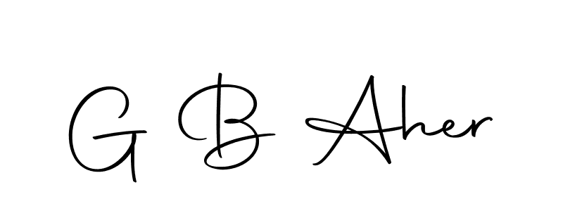 How to Draw G B Aher signature style? Autography-DOLnW is a latest design signature styles for name G B Aher. G B Aher signature style 10 images and pictures png