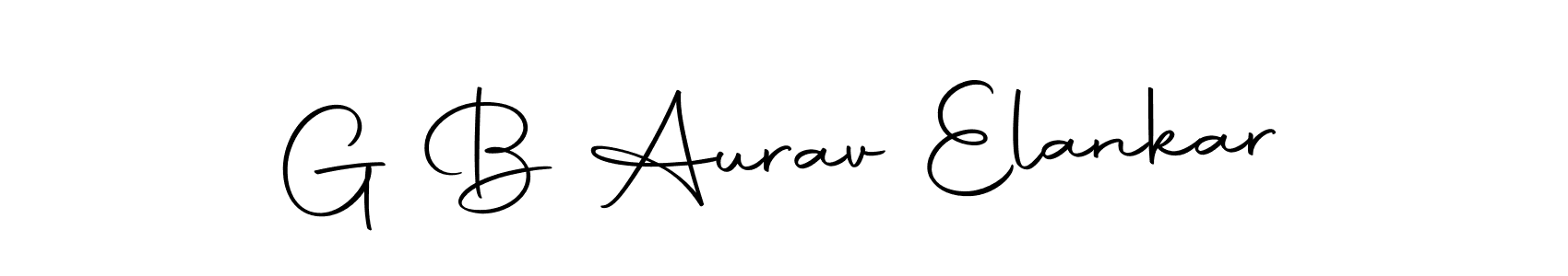 Design your own signature with our free online signature maker. With this signature software, you can create a handwritten (Autography-DOLnW) signature for name G B Aurav Elankar. G B Aurav Elankar signature style 10 images and pictures png