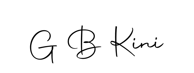 You should practise on your own different ways (Autography-DOLnW) to write your name (G B Kini) in signature. don't let someone else do it for you. G B Kini signature style 10 images and pictures png