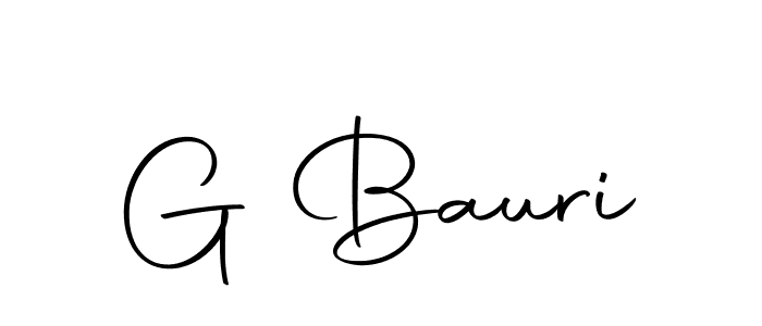 Use a signature maker to create a handwritten signature online. With this signature software, you can design (Autography-DOLnW) your own signature for name G Bauri. G Bauri signature style 10 images and pictures png