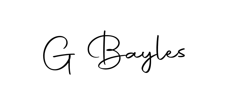The best way (Autography-DOLnW) to make a short signature is to pick only two or three words in your name. The name G Bayles include a total of six letters. For converting this name. G Bayles signature style 10 images and pictures png