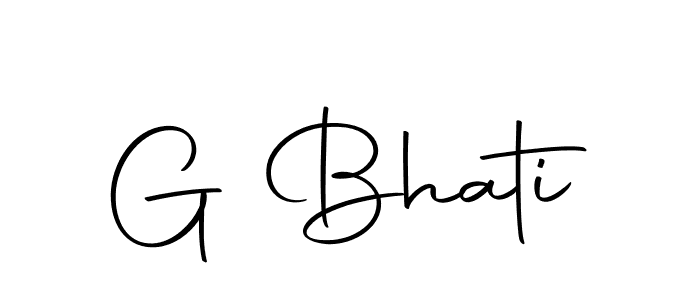 The best way (Autography-DOLnW) to make a short signature is to pick only two or three words in your name. The name G Bhati include a total of six letters. For converting this name. G Bhati signature style 10 images and pictures png