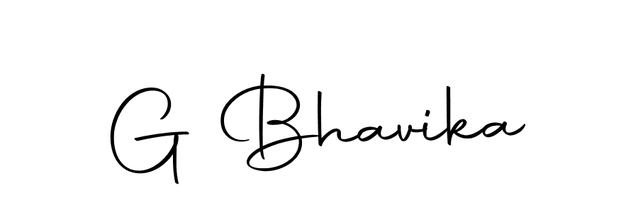 Use a signature maker to create a handwritten signature online. With this signature software, you can design (Autography-DOLnW) your own signature for name G Bhavika. G Bhavika signature style 10 images and pictures png