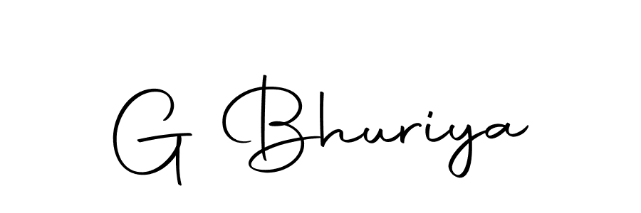 Use a signature maker to create a handwritten signature online. With this signature software, you can design (Autography-DOLnW) your own signature for name G Bhuriya. G Bhuriya signature style 10 images and pictures png