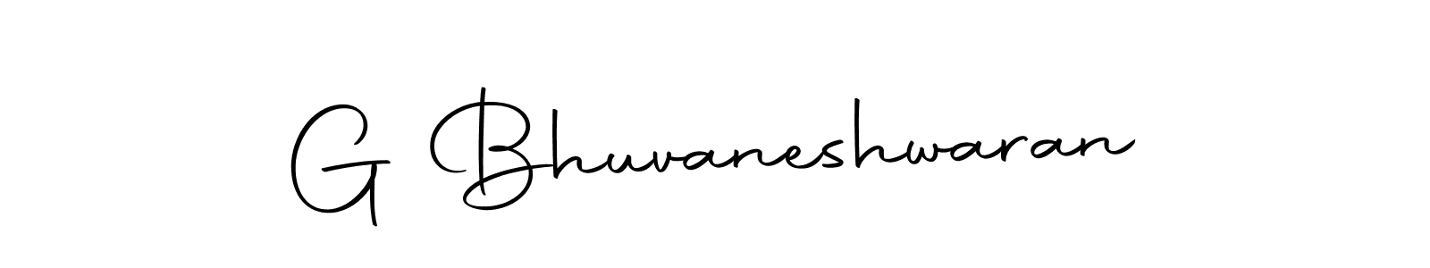 How to make G Bhuvaneshwaran name signature. Use Autography-DOLnW style for creating short signs online. This is the latest handwritten sign. G Bhuvaneshwaran signature style 10 images and pictures png