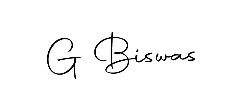Make a beautiful signature design for name G Biswas. With this signature (Autography-DOLnW) style, you can create a handwritten signature for free. G Biswas signature style 10 images and pictures png