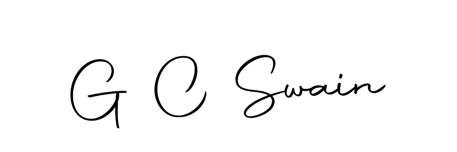 The best way (Autography-DOLnW) to make a short signature is to pick only two or three words in your name. The name G C Swain include a total of six letters. For converting this name. G C Swain signature style 10 images and pictures png