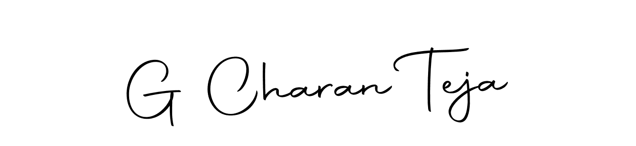 Also we have G Charan Teja name is the best signature style. Create professional handwritten signature collection using Autography-DOLnW autograph style. G Charan Teja signature style 10 images and pictures png