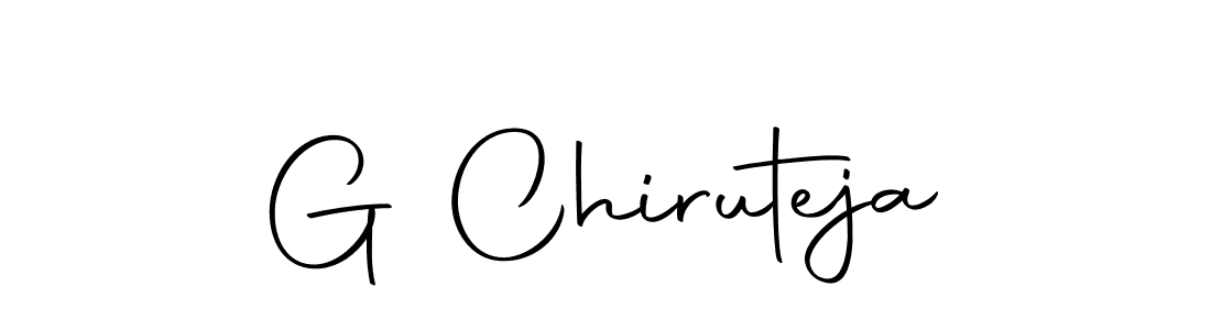 Here are the top 10 professional signature styles for the name G Chiruteja. These are the best autograph styles you can use for your name. G Chiruteja signature style 10 images and pictures png