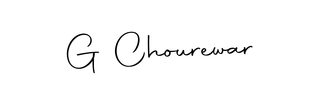 How to make G Chourewar signature? Autography-DOLnW is a professional autograph style. Create handwritten signature for G Chourewar name. G Chourewar signature style 10 images and pictures png