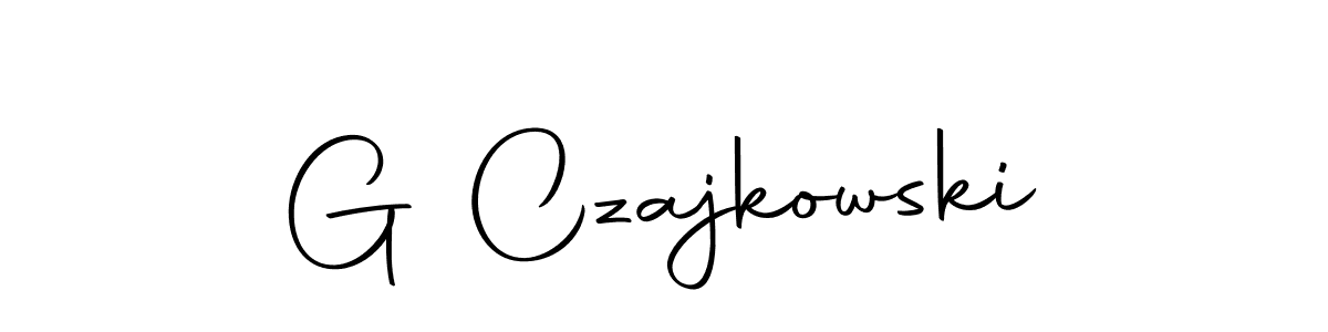 How to make G Czajkowski signature? Autography-DOLnW is a professional autograph style. Create handwritten signature for G Czajkowski name. G Czajkowski signature style 10 images and pictures png
