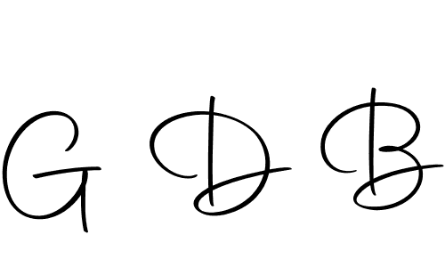 G D B stylish signature style. Best Handwritten Sign (Autography-DOLnW) for my name. Handwritten Signature Collection Ideas for my name G D B. G D B signature style 10 images and pictures png