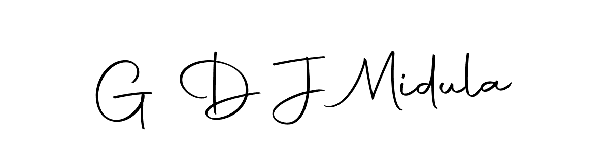 Here are the top 10 professional signature styles for the name G D J Midula. These are the best autograph styles you can use for your name. G D J Midula signature style 10 images and pictures png