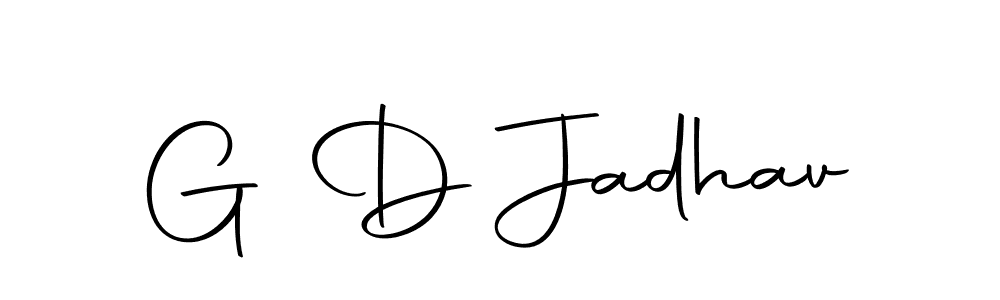 Use a signature maker to create a handwritten signature online. With this signature software, you can design (Autography-DOLnW) your own signature for name G D Jadhav. G D Jadhav signature style 10 images and pictures png