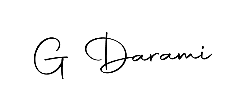 Create a beautiful signature design for name G Darami. With this signature (Autography-DOLnW) fonts, you can make a handwritten signature for free. G Darami signature style 10 images and pictures png