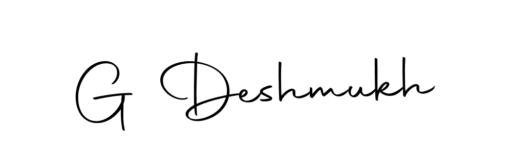 How to make G Deshmukh signature? Autography-DOLnW is a professional autograph style. Create handwritten signature for G Deshmukh name. G Deshmukh signature style 10 images and pictures png